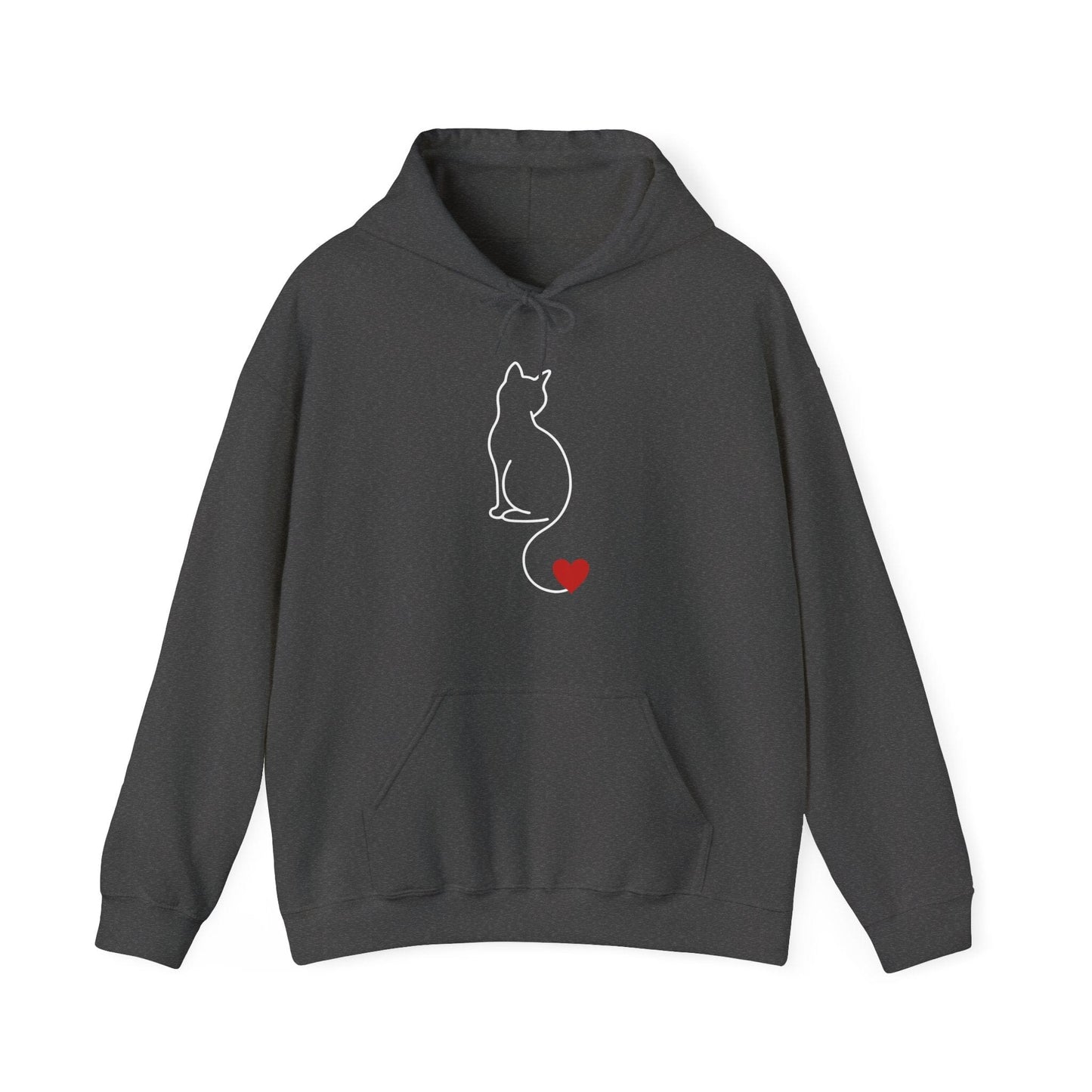 Herzsilhouette - Hoodie Unisex