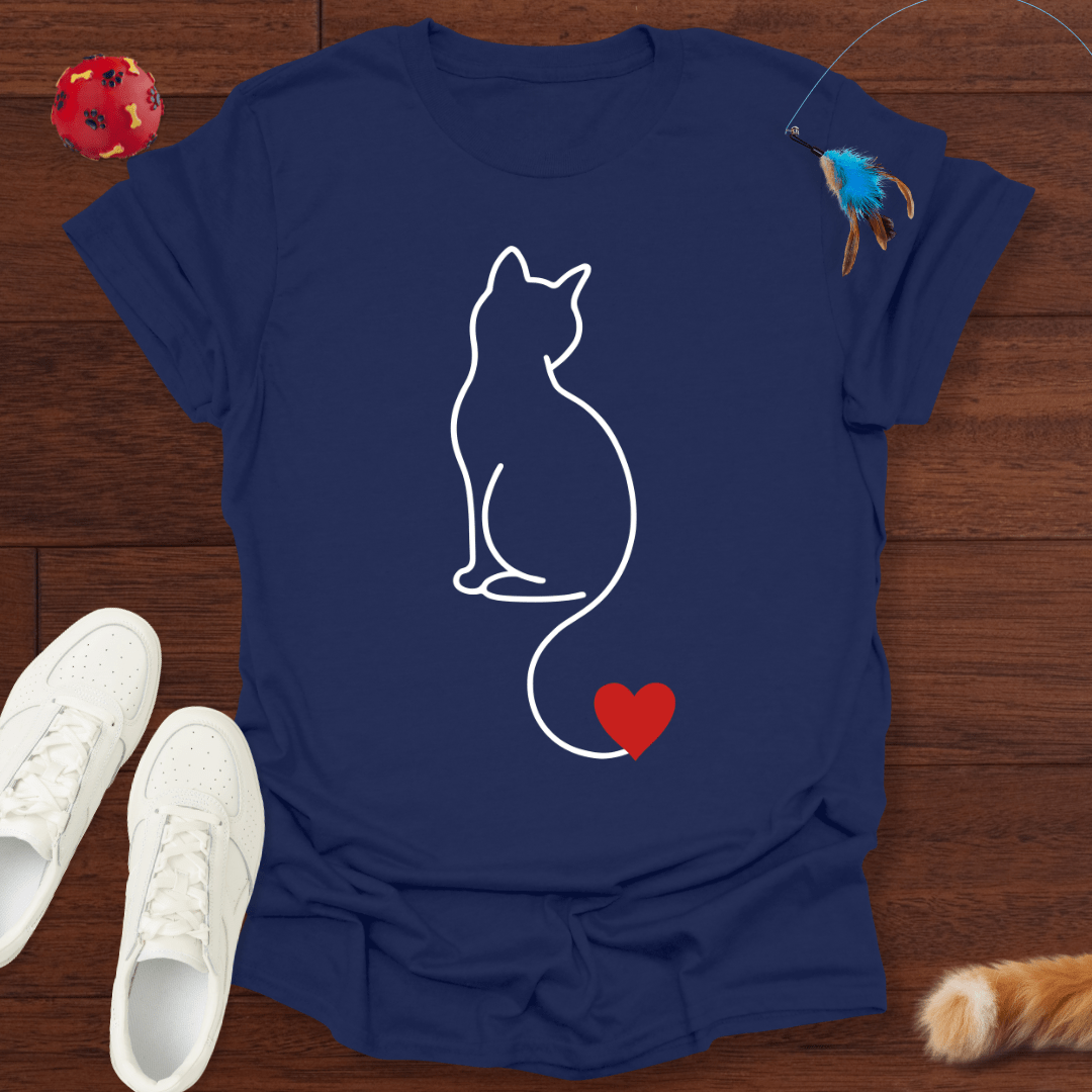 Herzsilhouette - T-Shirt Unisex