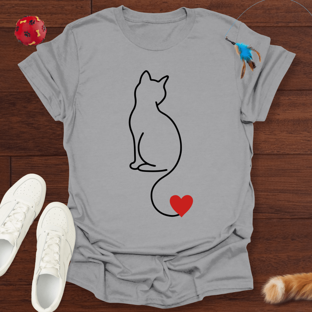 Herzsilhouette - T-Shirt Unisex