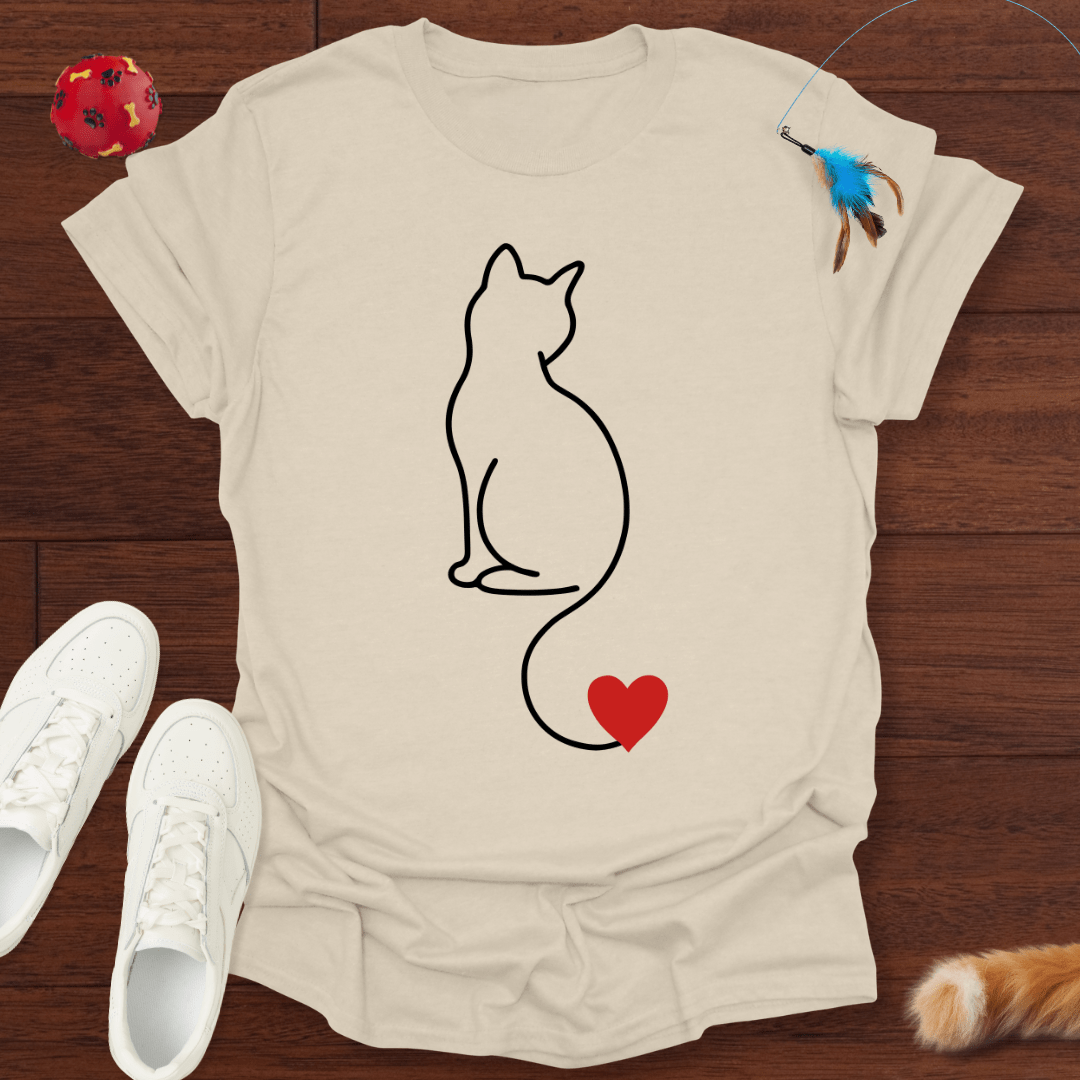 Herzsilhouette - T-Shirt Unisex