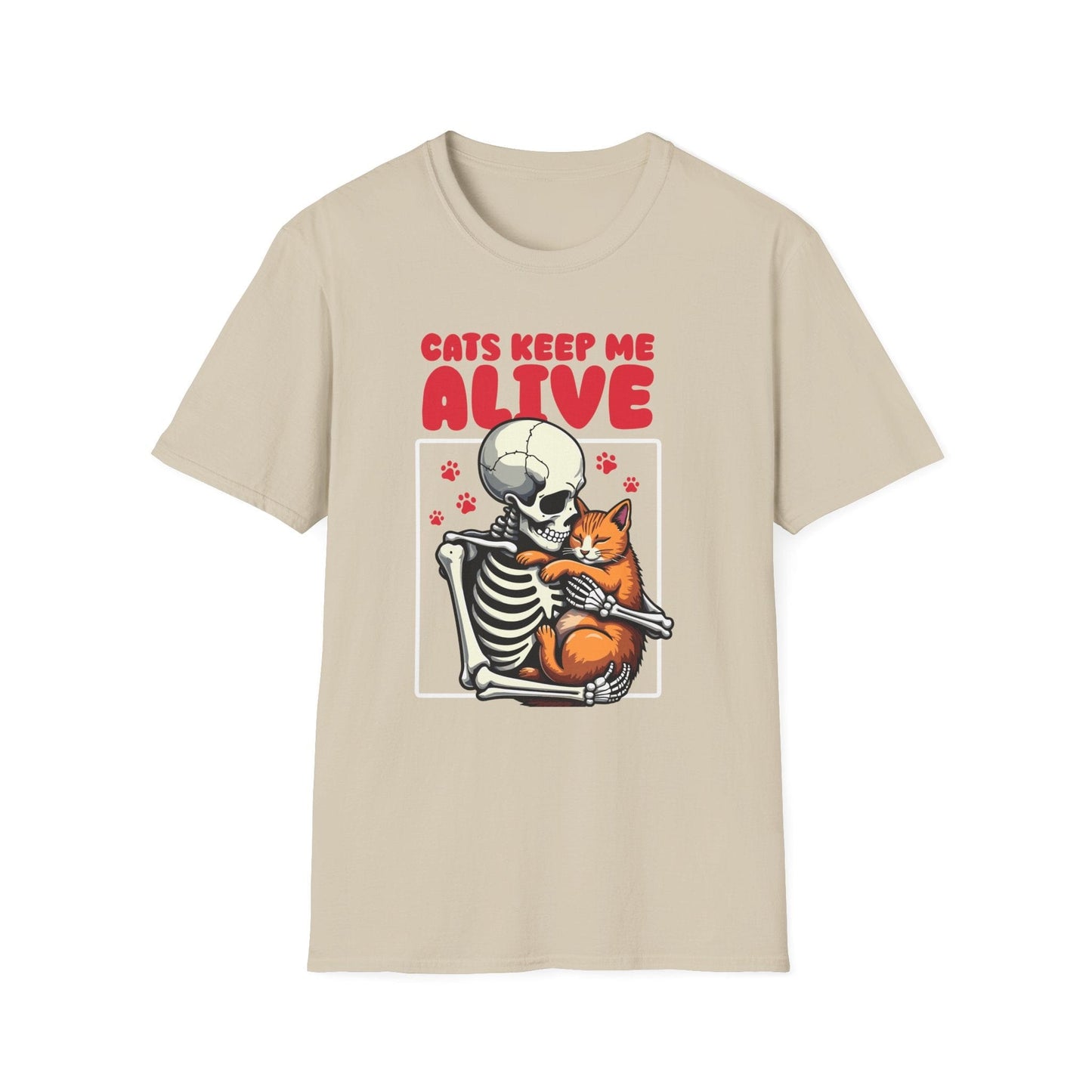 Cats Keep Me Alive - T-Shirt Unisex