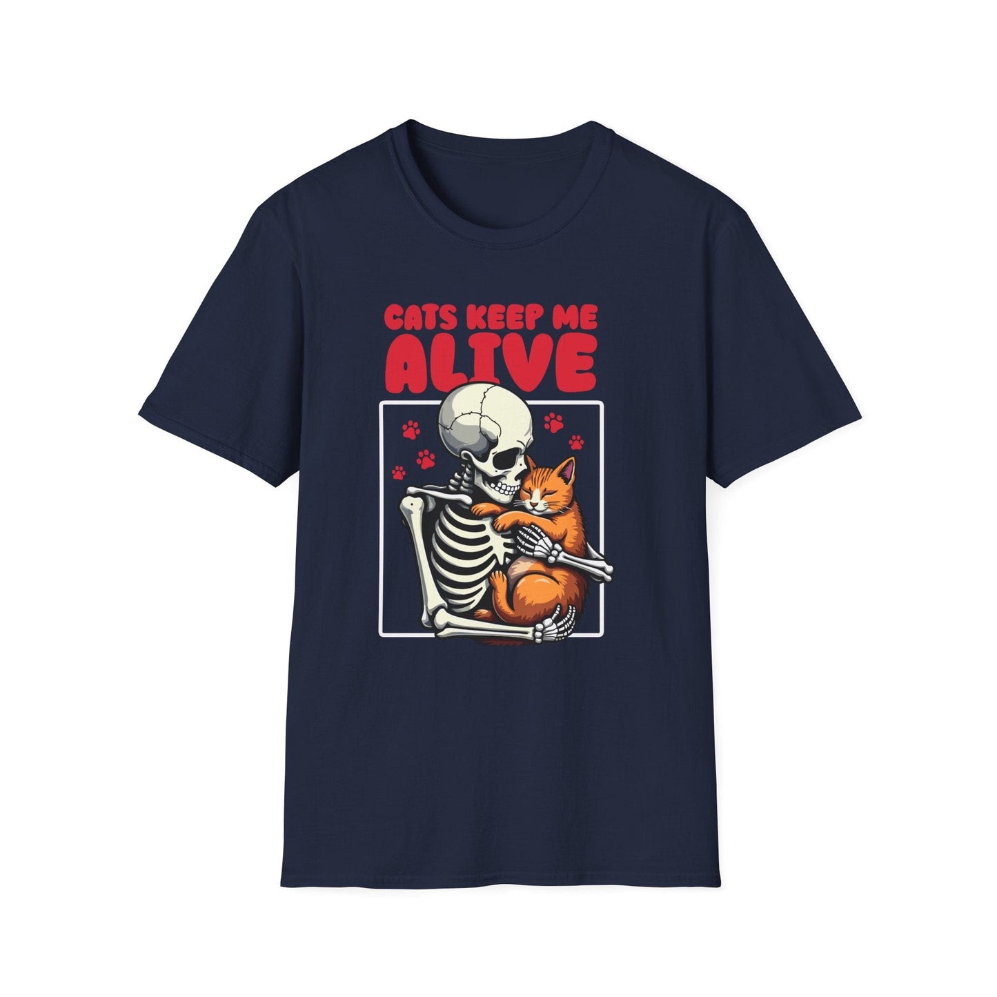 Cats Keep Me Alive - T-Shirt Unisex