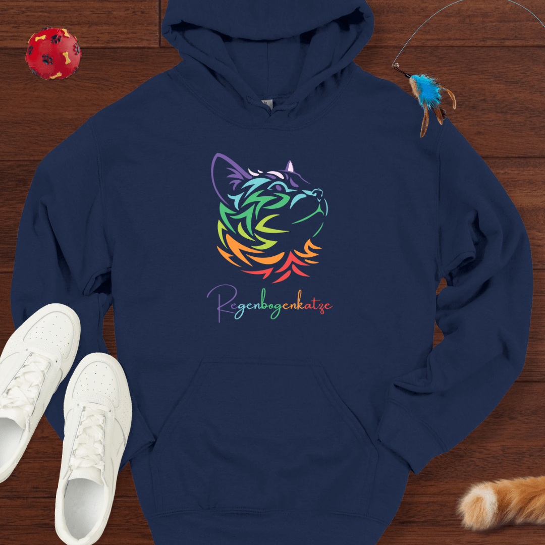 Regenbogenkatze - Hoodie Unisex