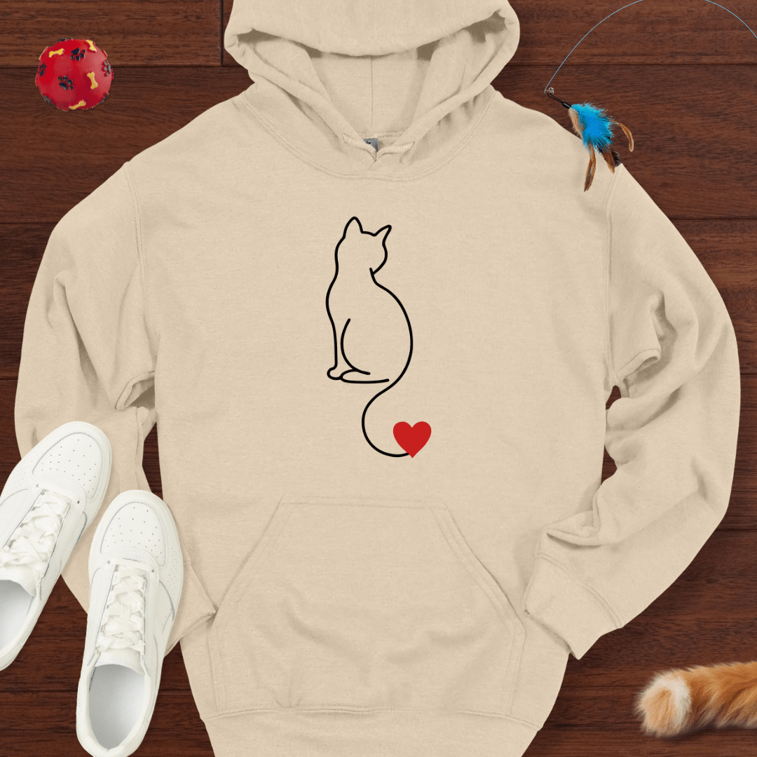 Herzsilhouette - Hoodie Unisex