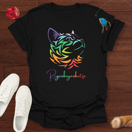 Regenbogenkatze - T-Shirt Unisex