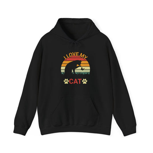 I Love My Cat - Hoodie Unisex