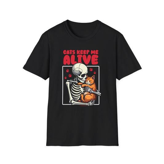 Cats Keep Me Alive - T-Shirt Unisex
