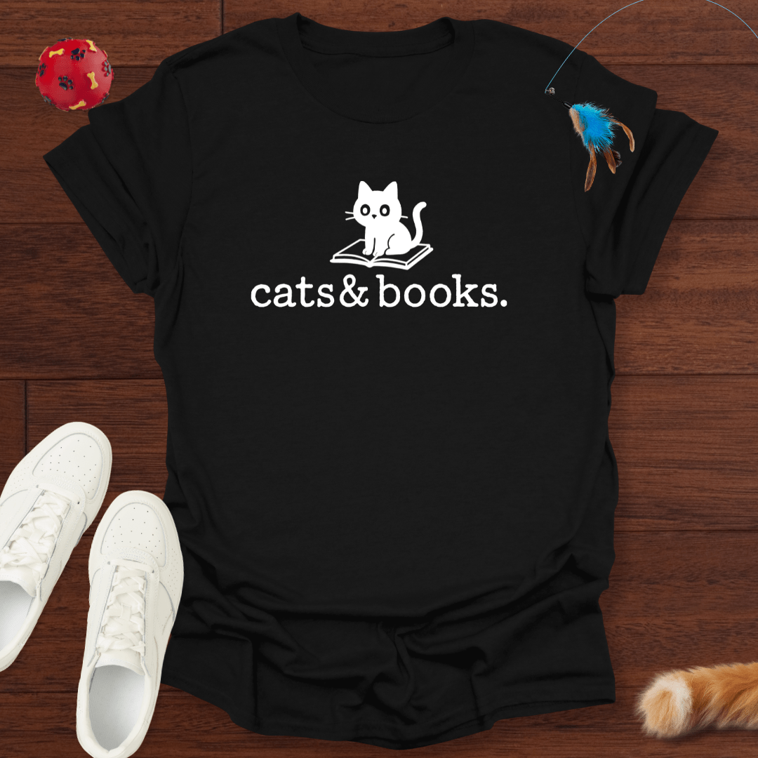 Cats & Books - T-Shirt Unisex