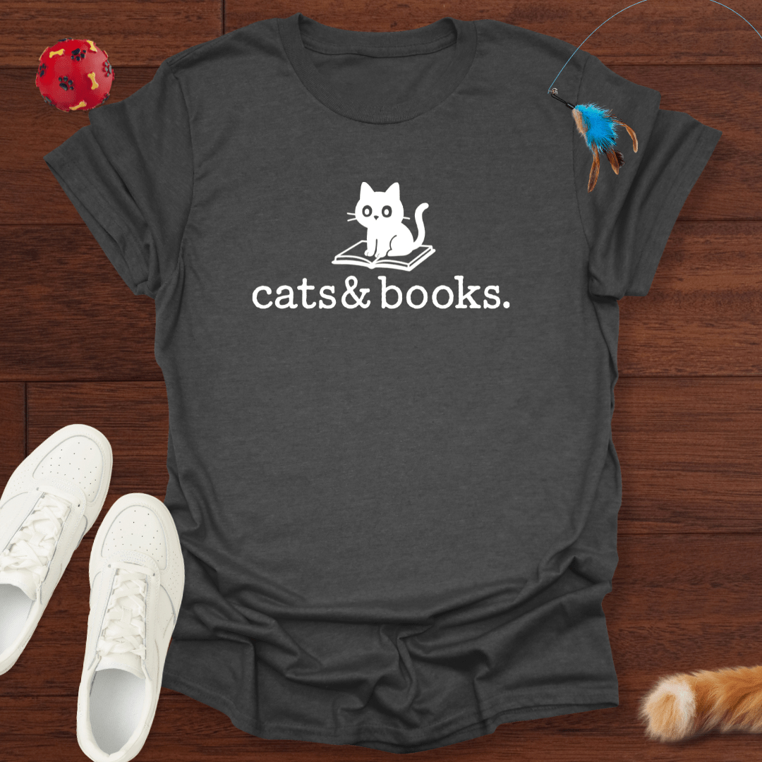 Cats & Books - T-Shirt Unisex