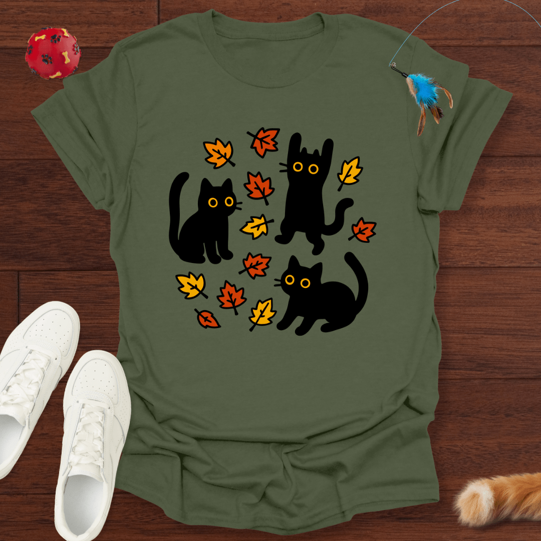 Herbstkatzen - T-Shirt Unisex