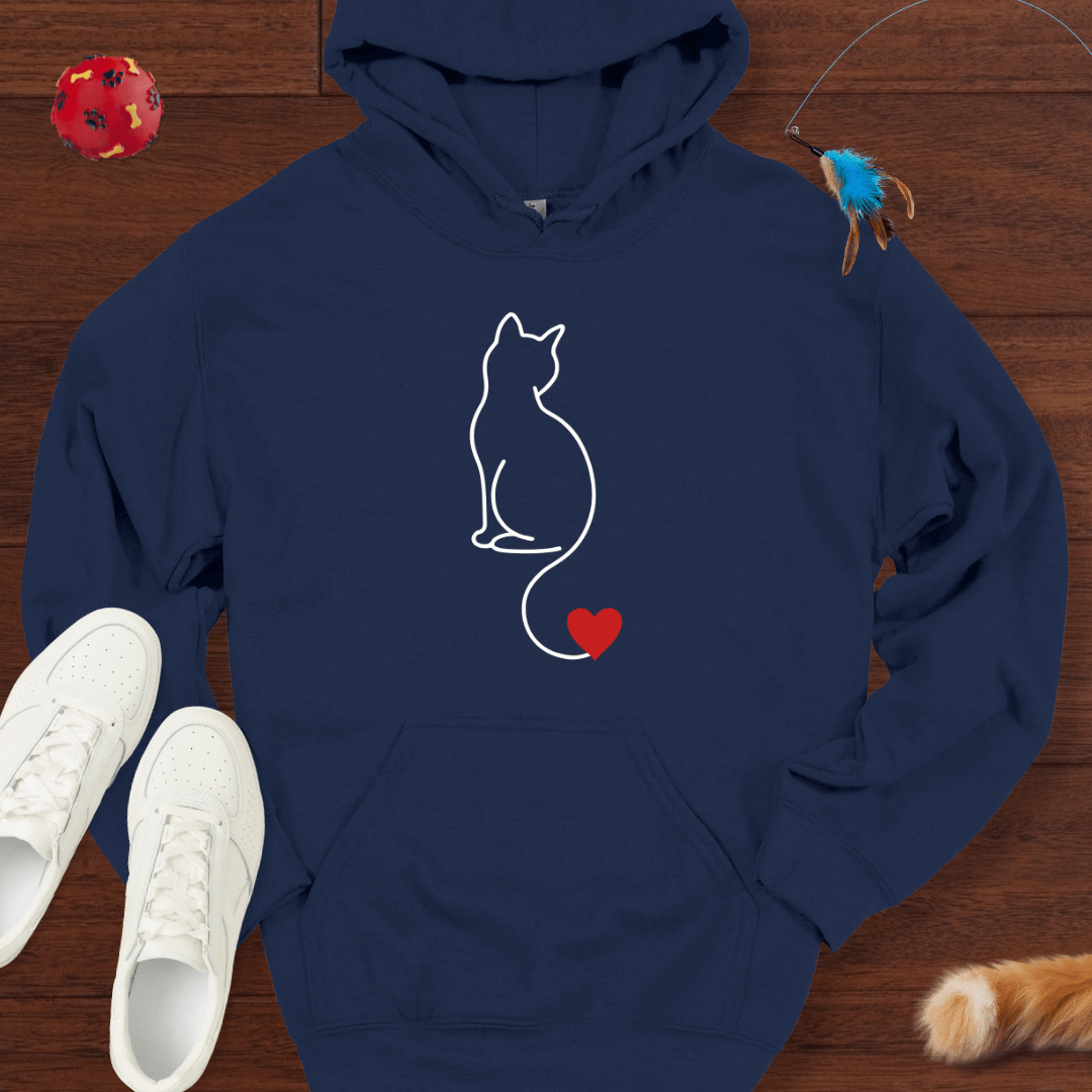 Herzsilhouette - Hoodie Unisex