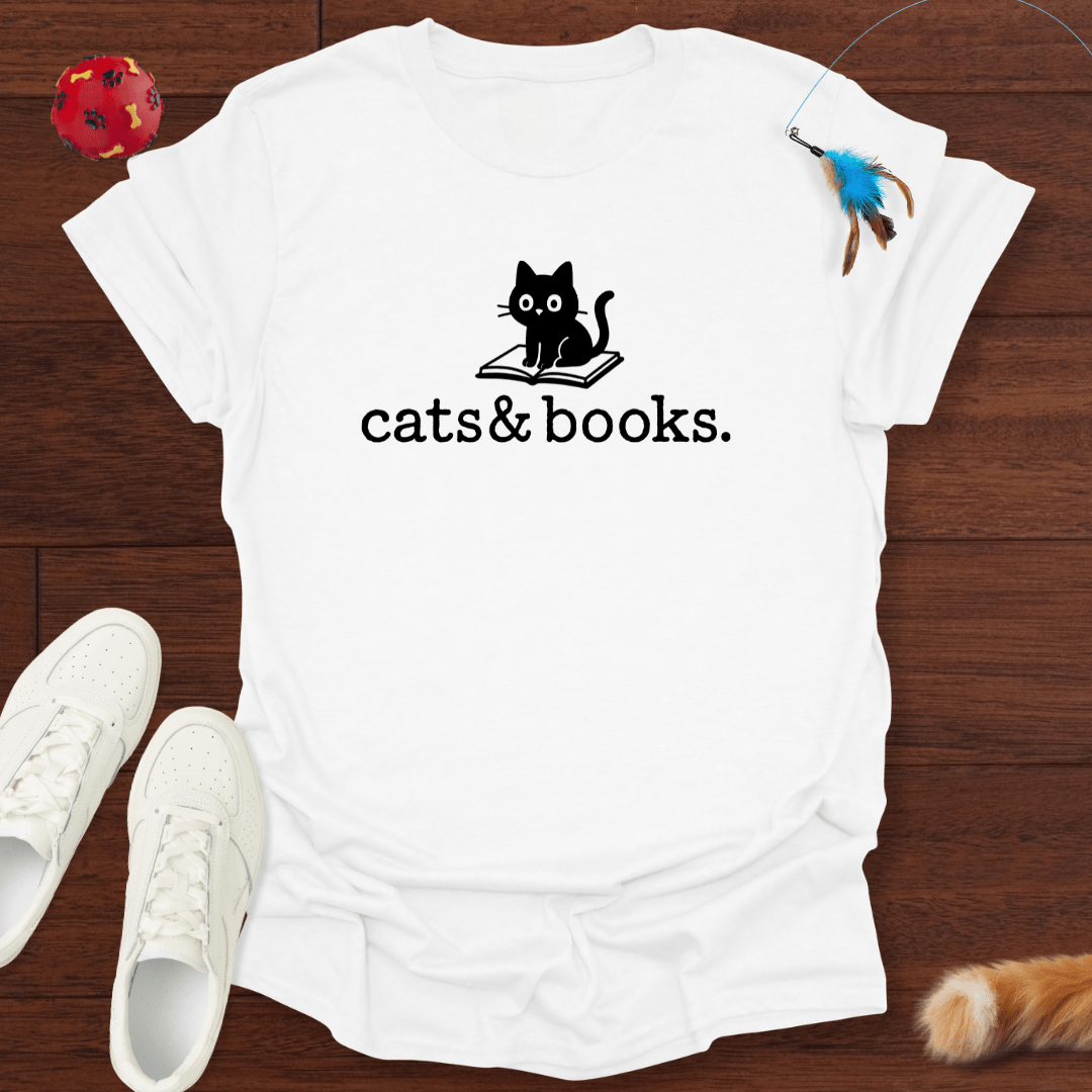 Cats & Books - T-Shirt Unisex