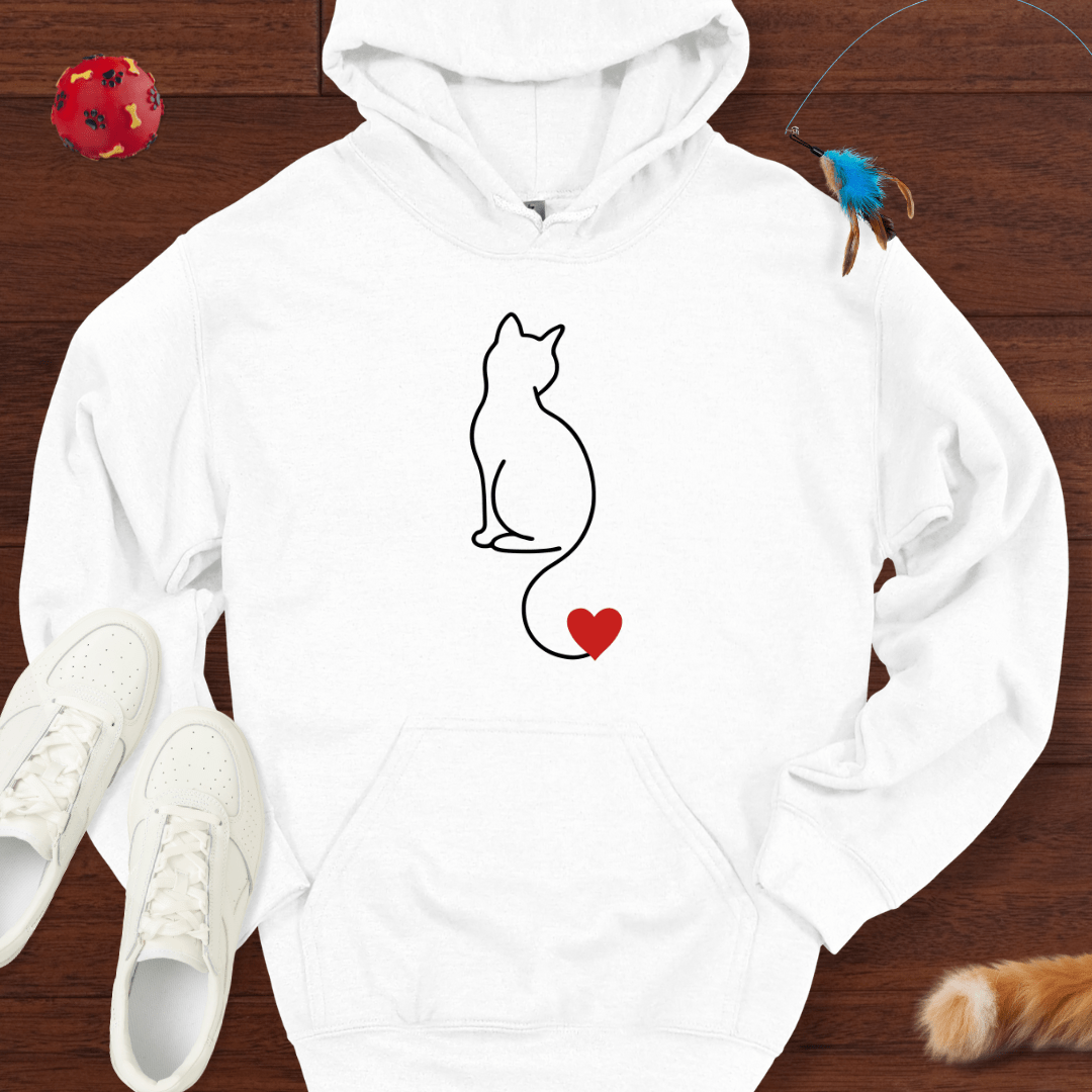 Herzsilhouette - Hoodie Unisex